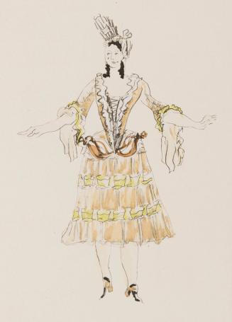 [Costume design for the ballet "Les Fâcheux"]
