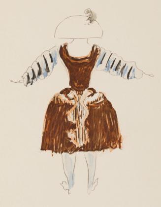 [Costume design for the ballet "Les Fâcheux"]