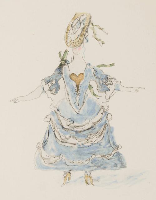 [Costume design for the ballet "Les Fâcheux"]