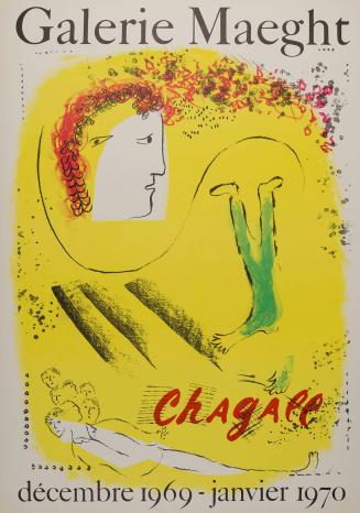 “The Yellow Background” Galerie Maeght poster, December 1969-January 1970