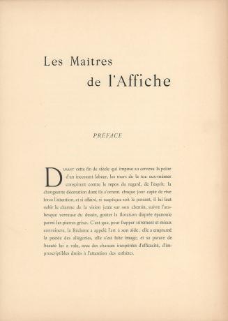 Les Maitres de l'Affiche