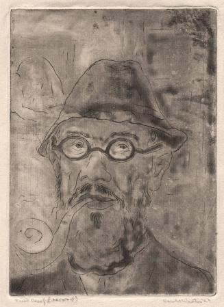 Self Portrait with Meerschaum Pipe