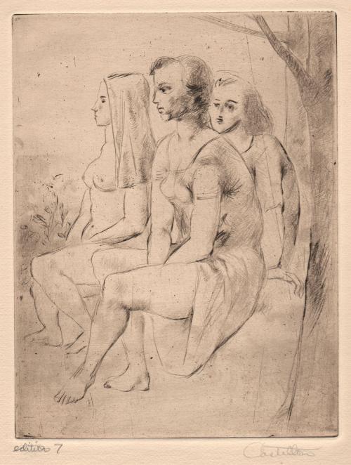 Three Women by Tree