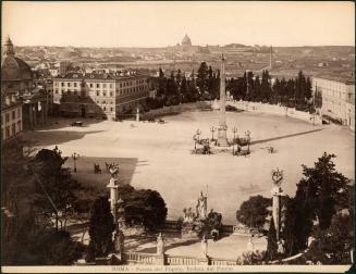 Roma - Piazza del Popolo, Veduta dal Pincio