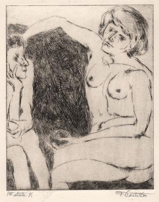 Two Women with Apple