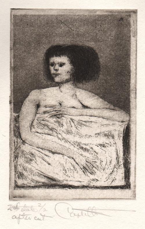 [Woman leaning on sill]
