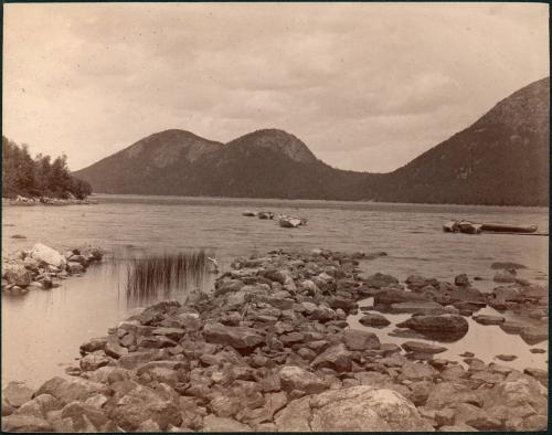 untitled, [view of rocky shoreline, landscape]