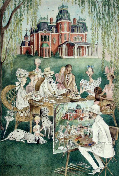 [Family Portrait Being Painted]