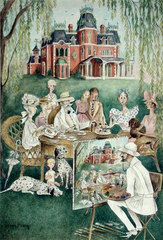 [Family Portrait Being Painted]