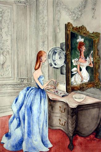 [Choosing jewels from safe]