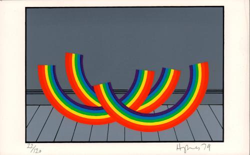 [Three upside-down rainbows]