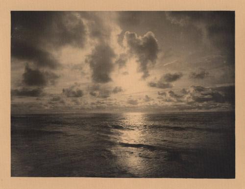 untitled [ocean/horizon, cloudy sky, sunset]