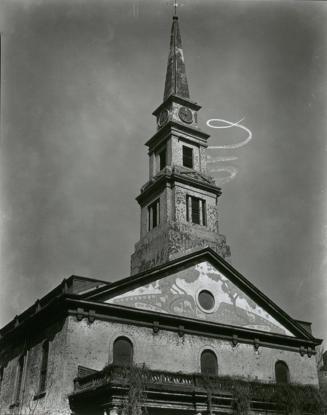 St. Mark's Church: sky-writing spiral, East 10th Street and Second Avenue, Manhattan