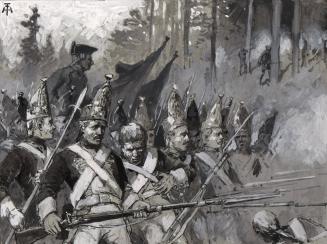 Hessian Soldiers in Battle