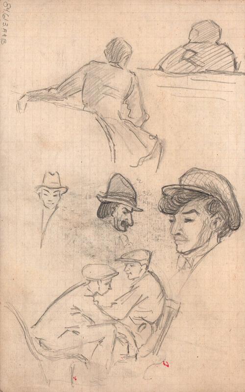 Ellis Island (studies of men)