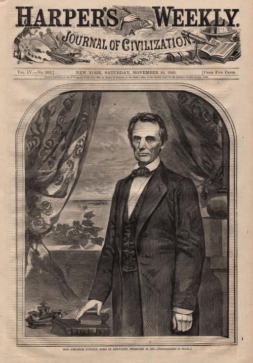 Hon. Abraham Lincoln, Born in Kentucky, February 12, 1809