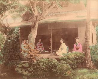 Women at Tea in Garden