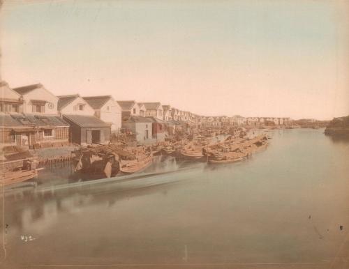 View of Low Boats and Houses