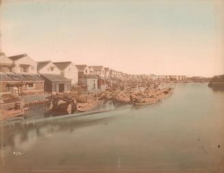 View of Low Boats and Houses