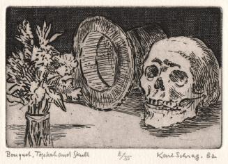 Bouquet, Tophat and Skull