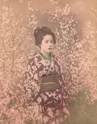 Woman and Cherry Blossoms