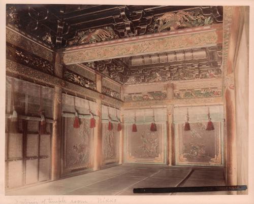 Interior of a Shinto Temple Room, Nikko