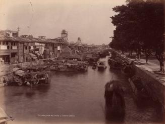 The Canal from the Bridge E, Shameen, Canton