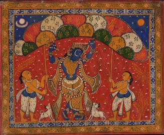 [Krishna Protecting Herd]