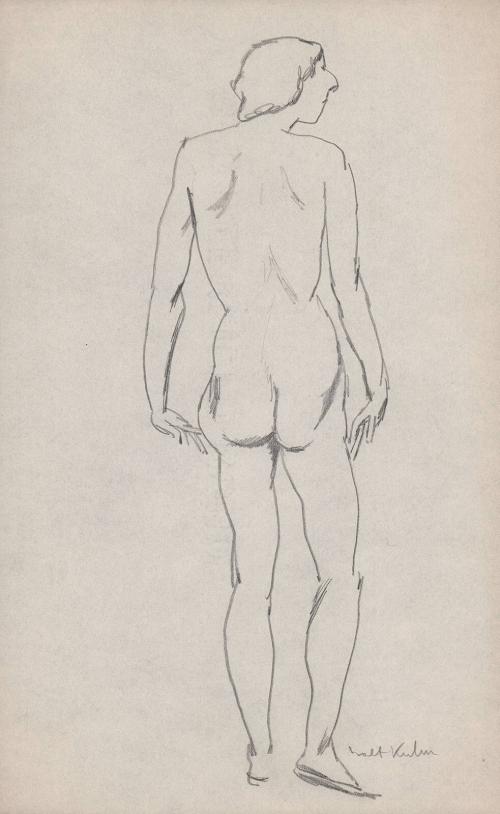 [standing nude-view from rear]