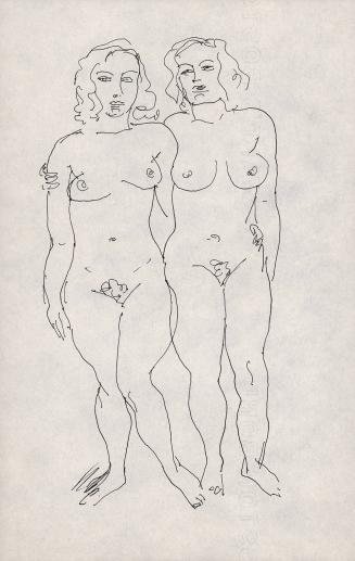 [two standing female nudes]