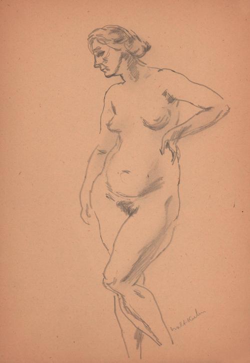 [standing female nude]