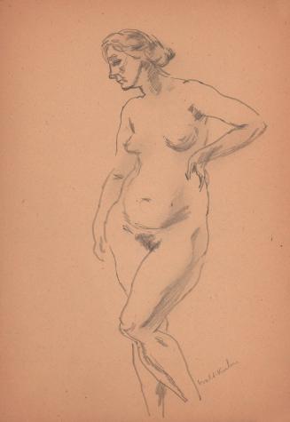 [standing female nude]