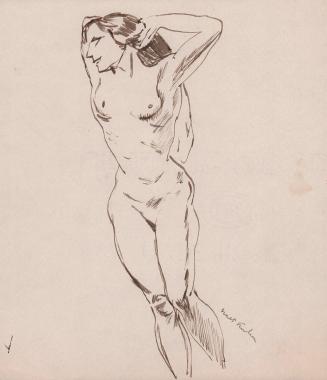 [standing female nude]