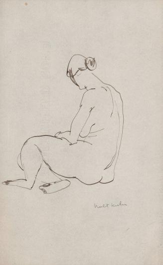 [seated female nude]