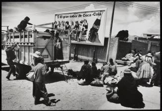 Departure of a truck-bus, the only public transportation from the remote villages to the marketplace, Puno, Peru