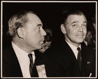 Clark Gable and Richard Rogers at the Ike Rally (Eisenhower's Election Campaign), New York City