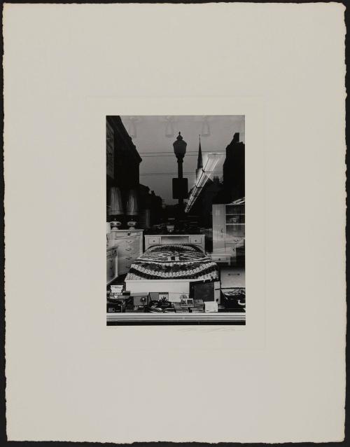 Bed in window, Cincinnati, Ohio, 1963