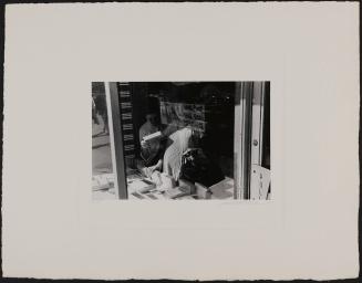 Women in window, New York City, 1963