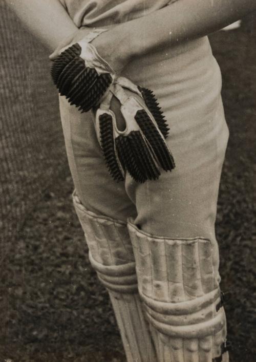 The protective glove worn by a Dartmouth Cadet that protects against accidents