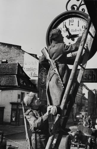 Resetting German Clocks Forward to Moscow Time, May 1945