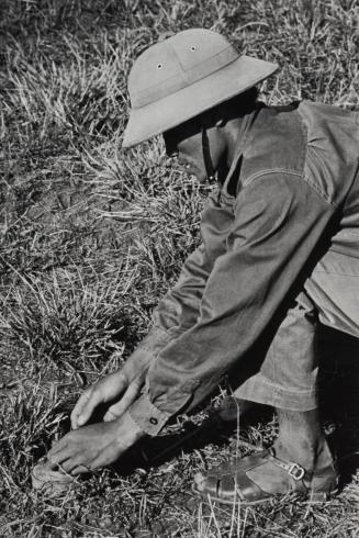 A landmine is discovered, Kurangchi Province, Vietnam