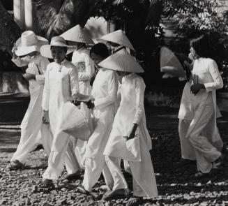Young ladies in white, Vietnam