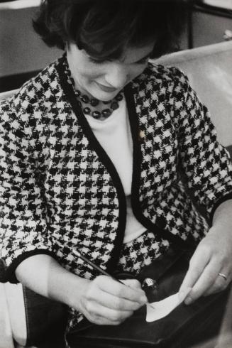 Jackie Kennedy wearing a houndstooth suit