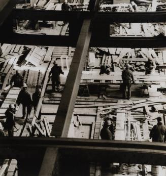 Overlook of construction scene