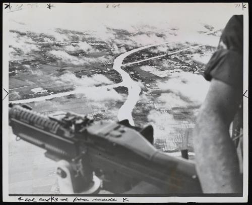 Vietnamese Countryside As Seen Over An M-60 Machine Gun