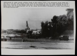 Enemy Scores Another Plane At Khe Sanh