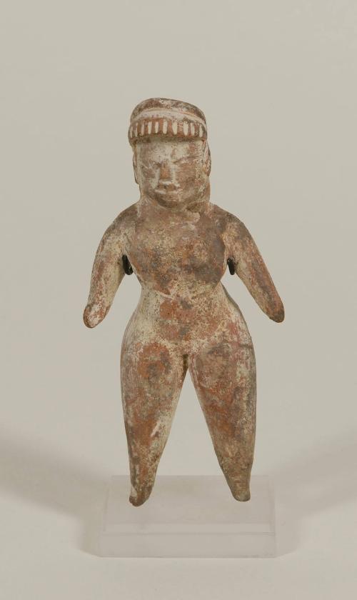 [Standing figure with headdress]