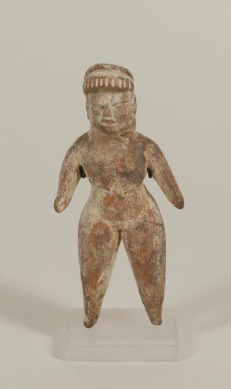 [Standing figure with headdress]