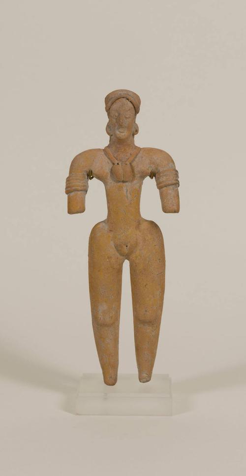 [Standing female figure]