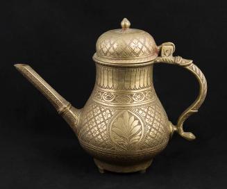 [Lidded ewer with handle]